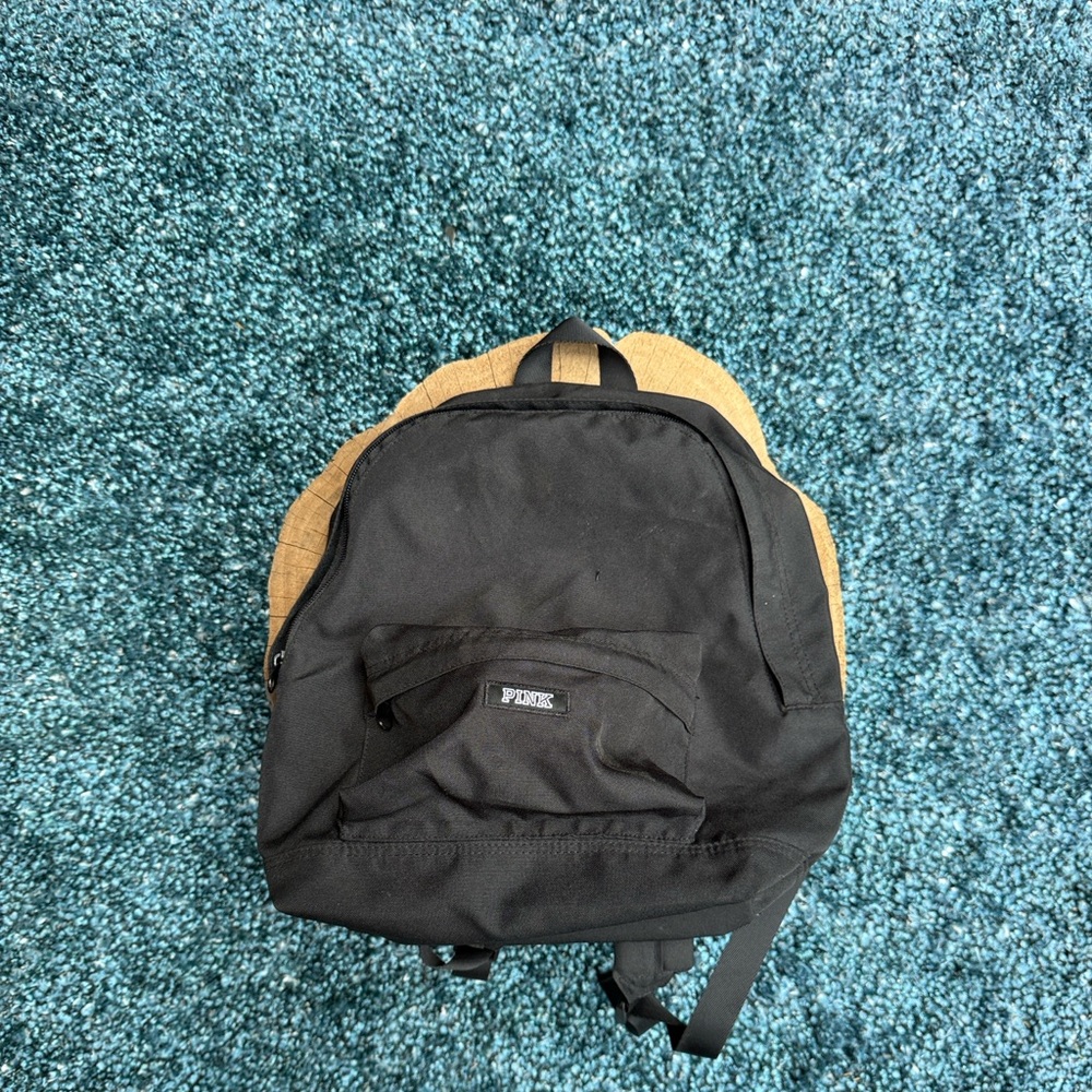PINK Victoria's Secret Black Mini Backpack